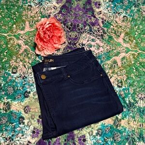 Chico's Platinum Dark Blue Jeans Jeggins Size 2